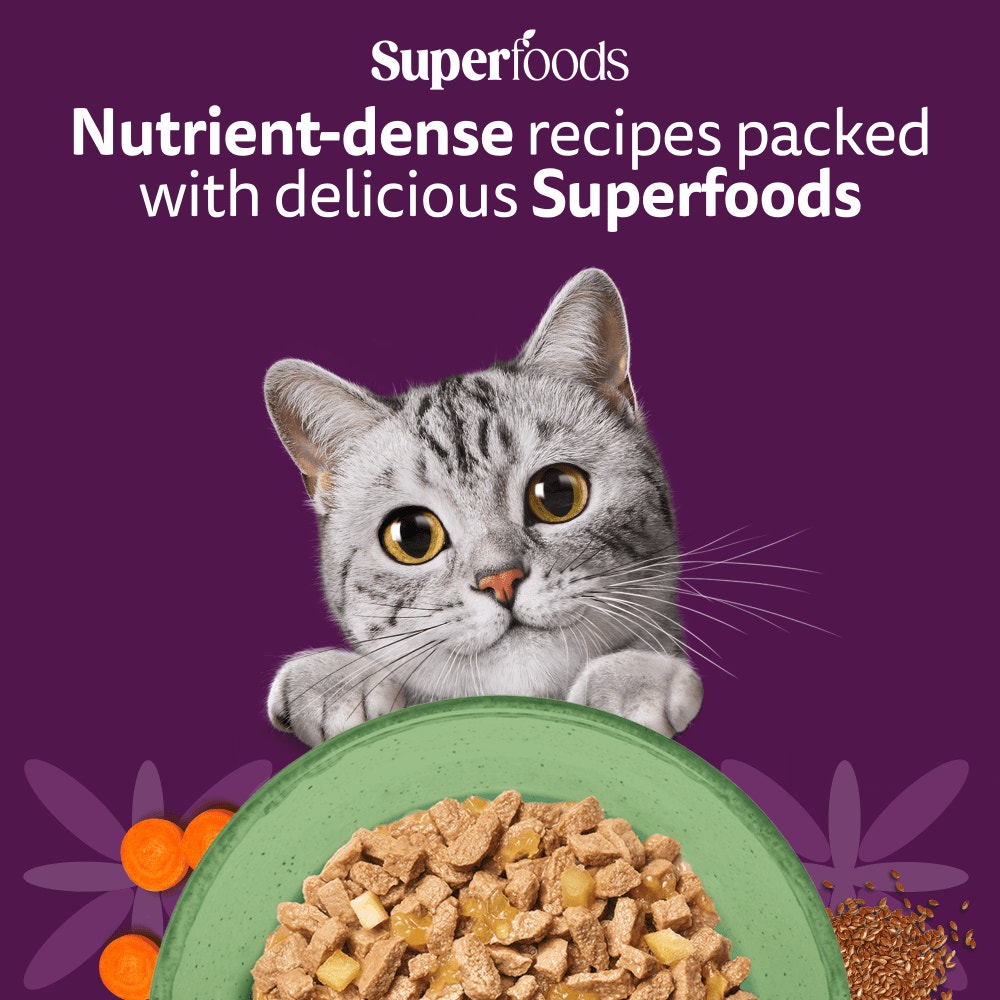 WHISKAS SUPERFOODS Mixed in Jelly Adult Wet Cat Food Pouch 6x50g, 15x50g - 2