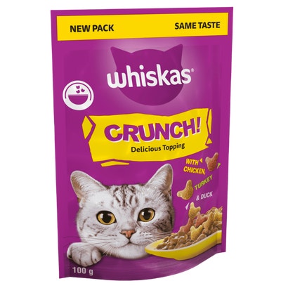 Crunch Tasty Topping Adult Cat Treat Biscuits