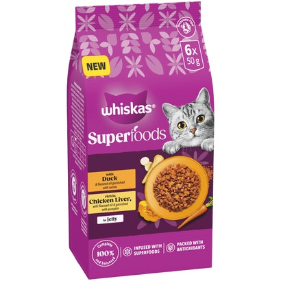 SUPERFOODS in Jelly 1+ Adult Wet Cat Food Pouches