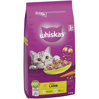 1+ Adult with Lamb Dry Cat Food