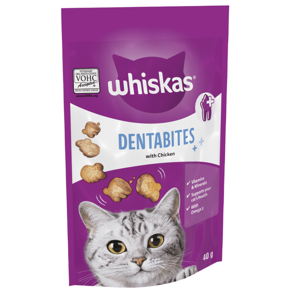 Dentabites Adult Cat Treats with Chicken