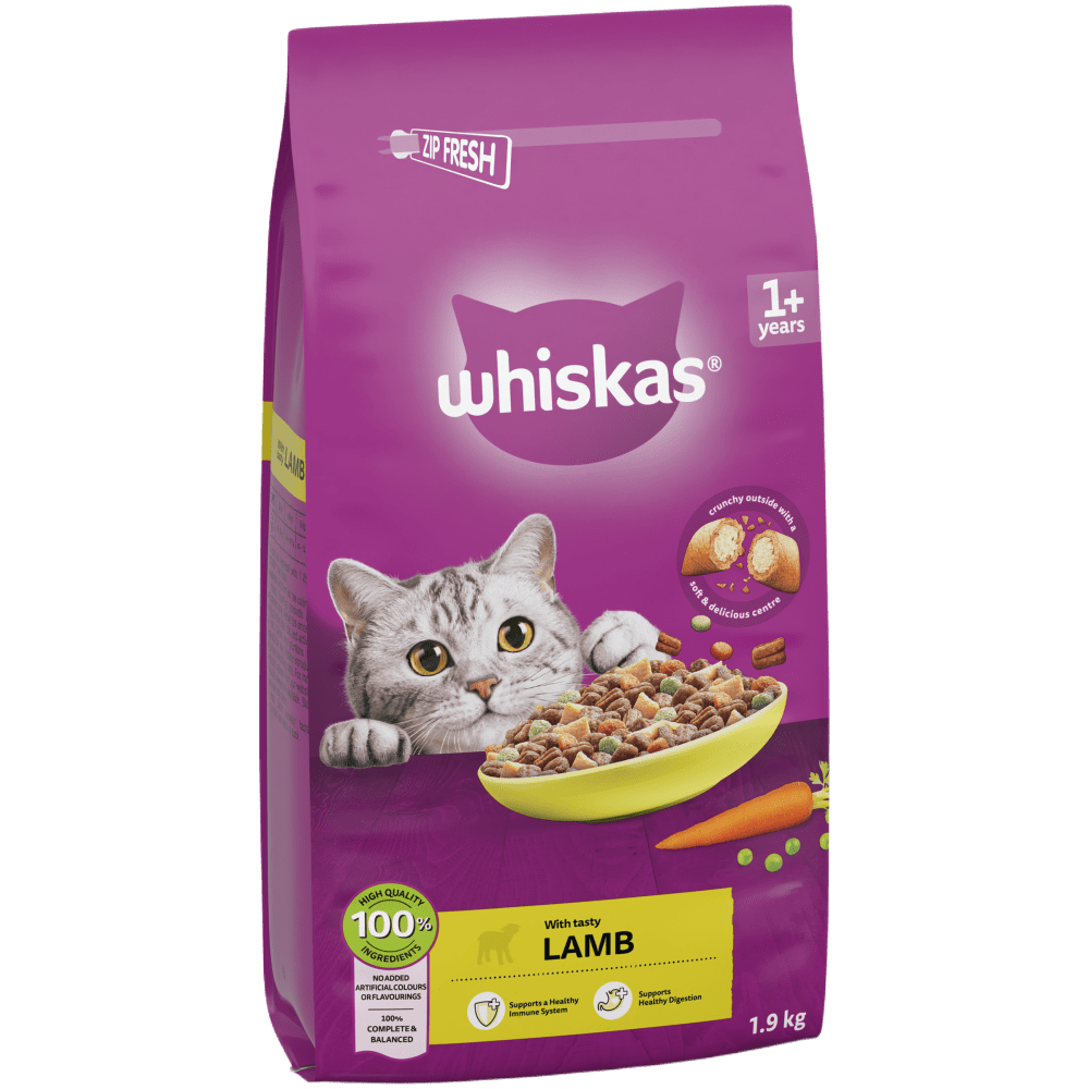 1+ Adult with Lamb Dry Cat Food