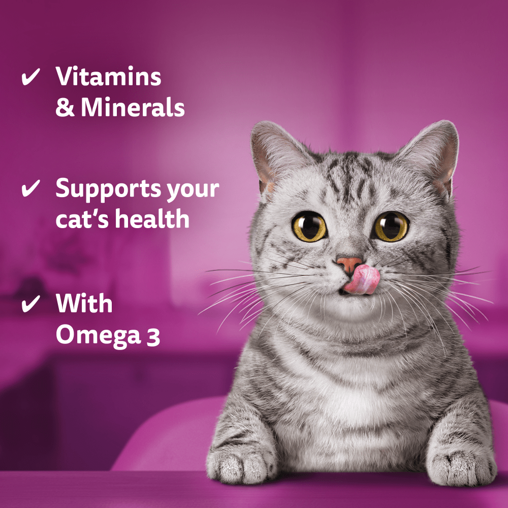WHISKAS® Dentabites Adult Cat Treats with Chicken 40g - 3