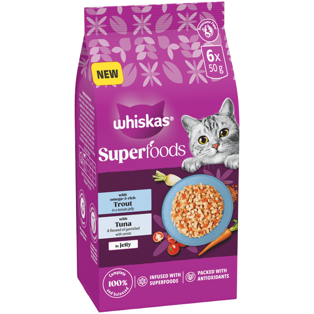 SUPERFOODS in Jelly 1+ Adult Wet Cat Food Pouches