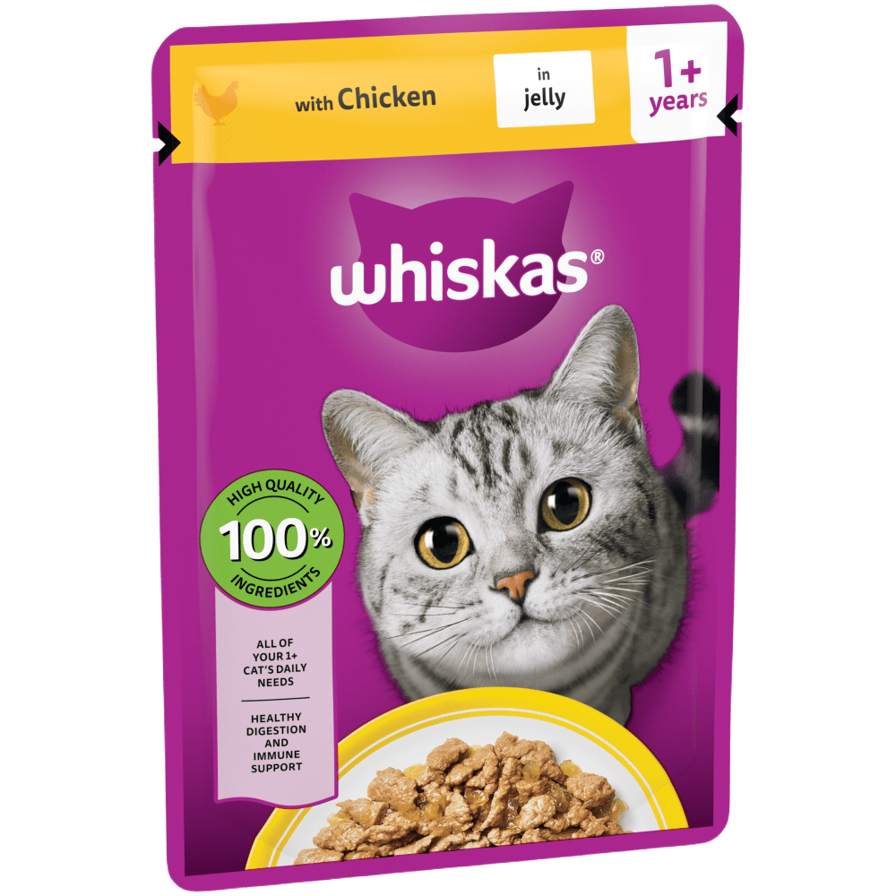 CLASSIC 1+ Adult with Chicken in Jelly Wet Cat Food Pouch