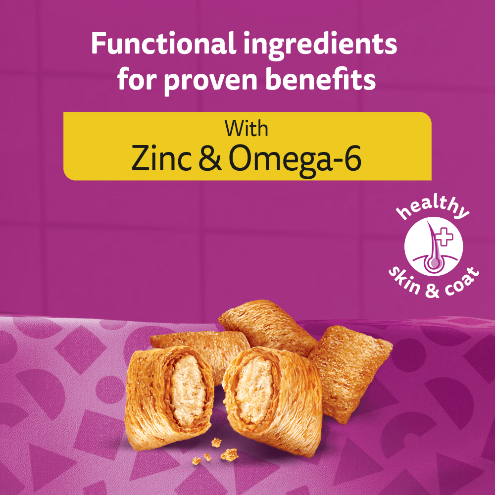 WHISKAS® Groom & Care Adult Cat Treats with Chicken 45g - 4